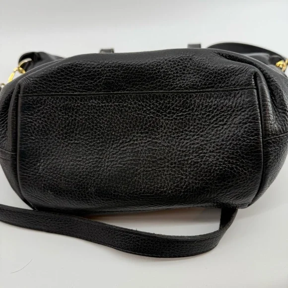 Cuyana Crossbody bag black‎ leather tote crossbody bag gold hardware slouchy